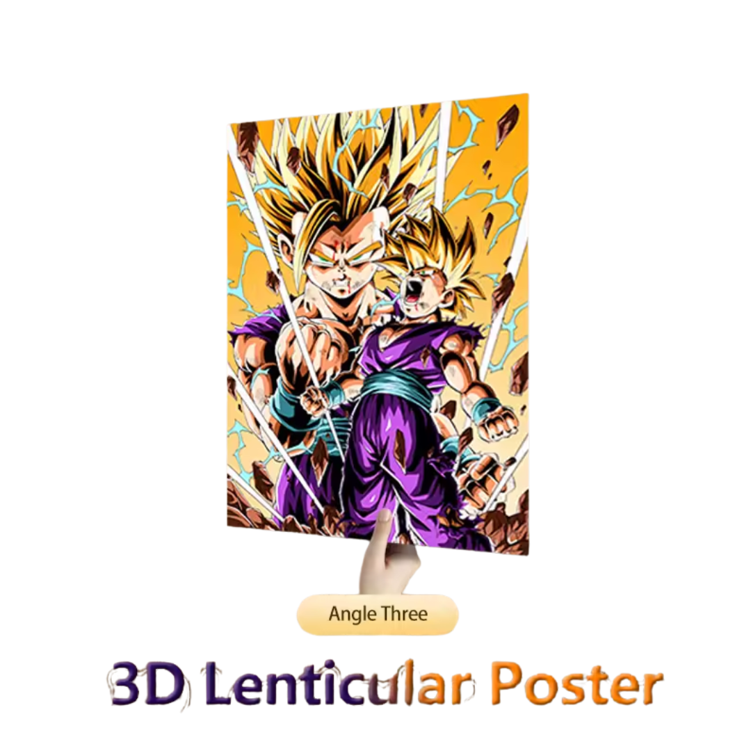 Dragon ball Z-Cuadro Lenticular 3D