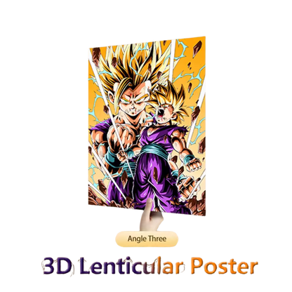 Dragon ball Z-Cuadro Lenticular 3D